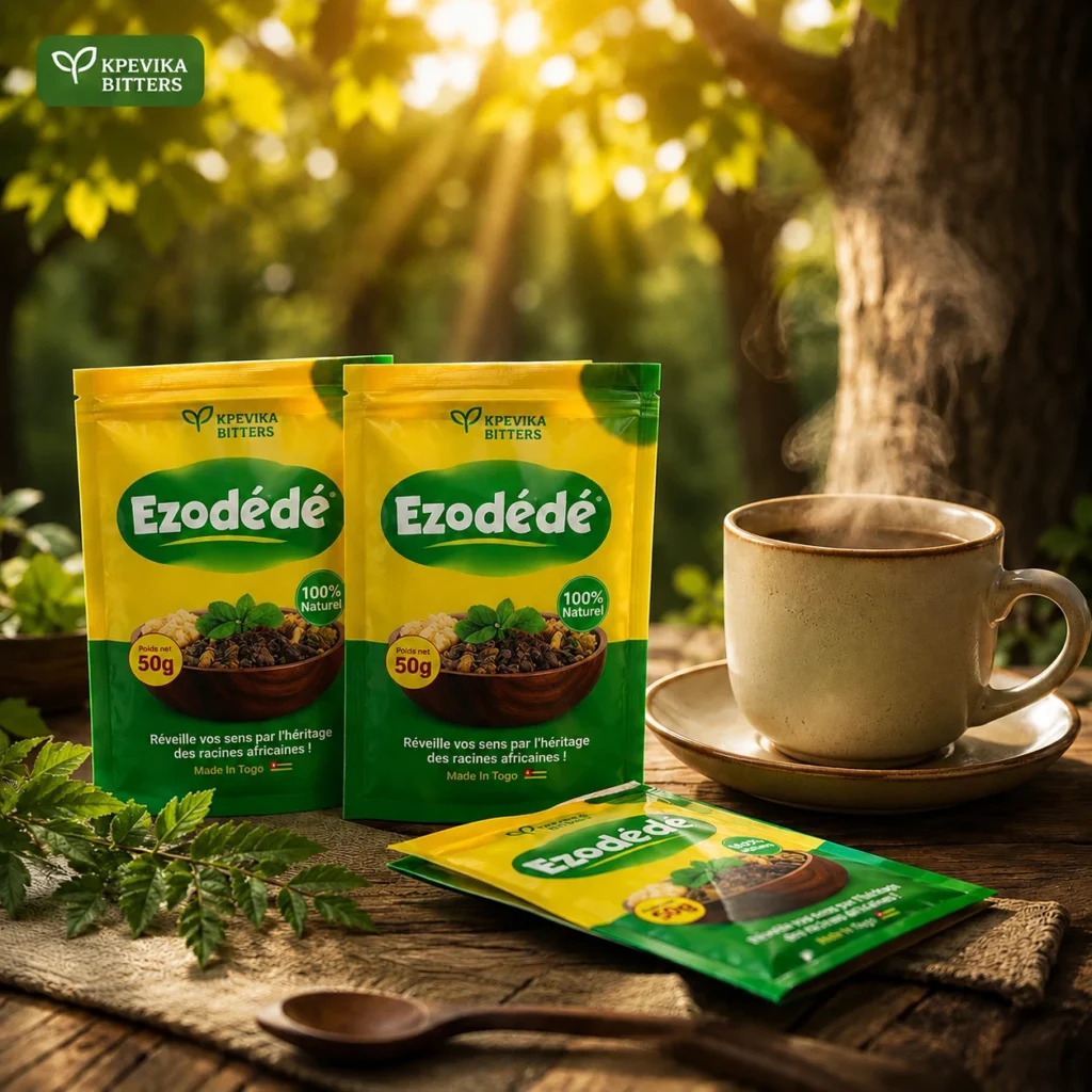Ezodédé — sachets et tasse chaude